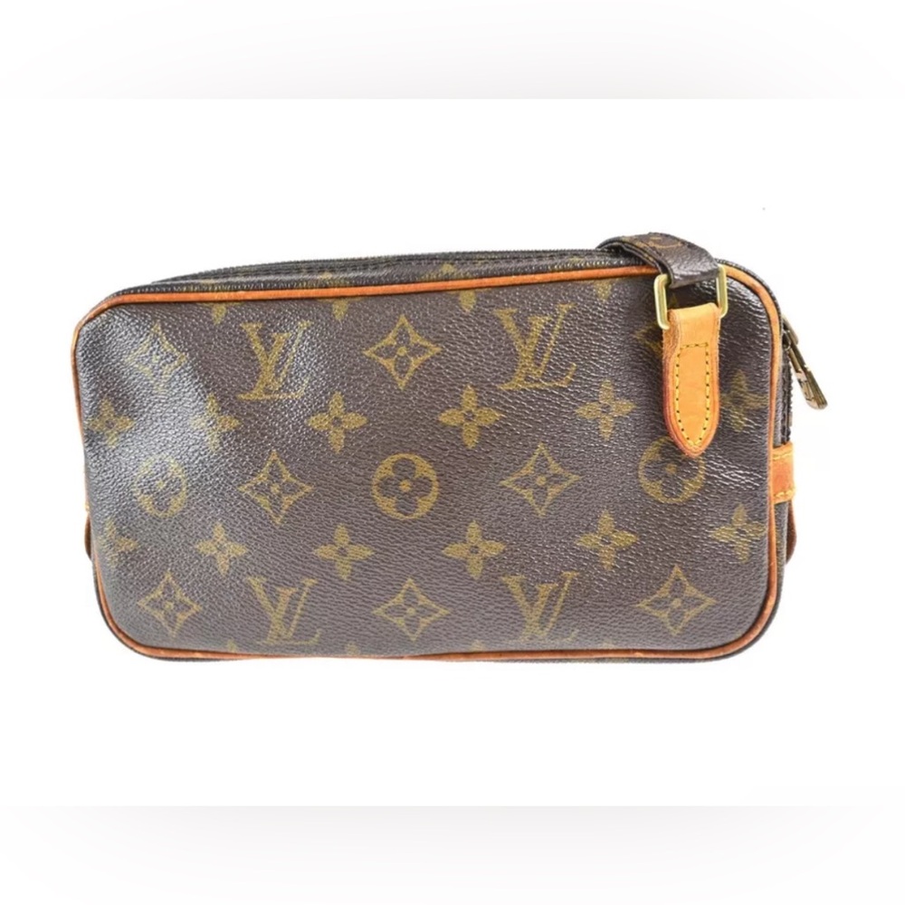 LOUIS VUITTON MARLY BANDOLIER SHOULDER BAG MONOGRAM - Picture 2 of 9
